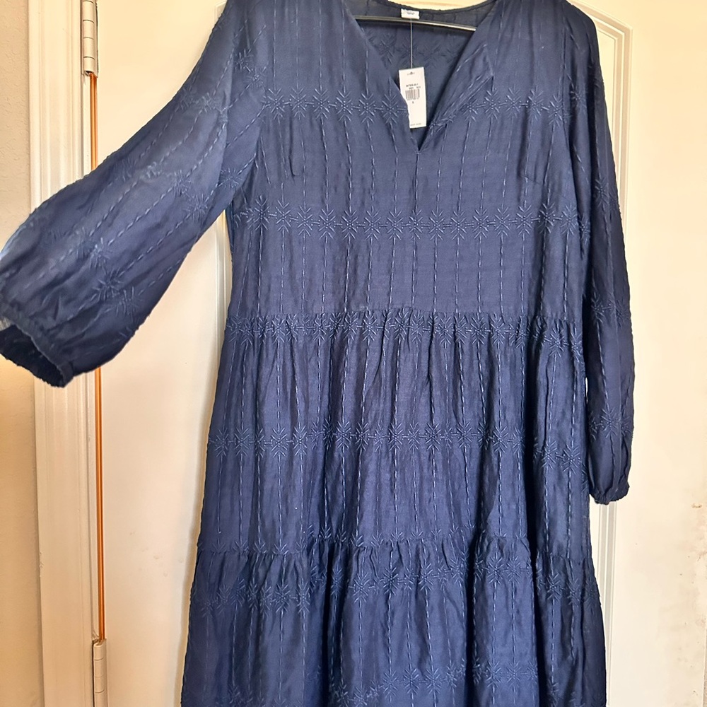 Elegant Navy Blue Dress